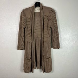 Angel Of The North Brown Crochet Knit size small